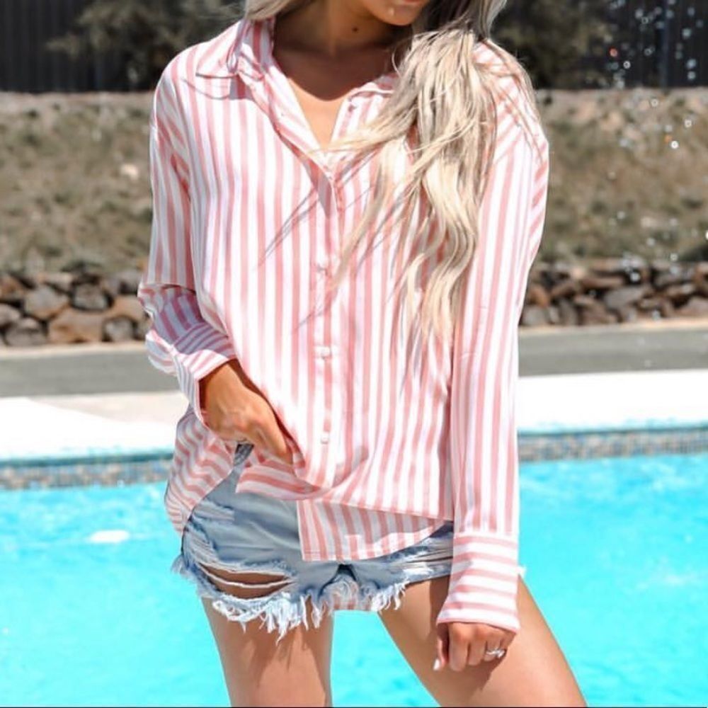 ✨HP✨Pool Side 2 Way Stripe Top✨ - Picture 4 of 7